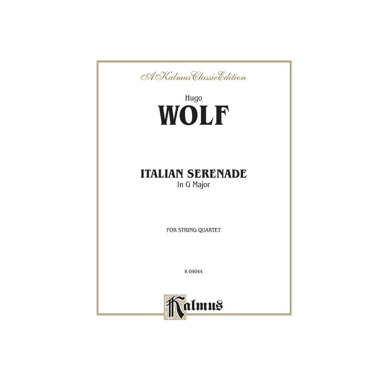 Wolf, Hugo - Italian Serenade