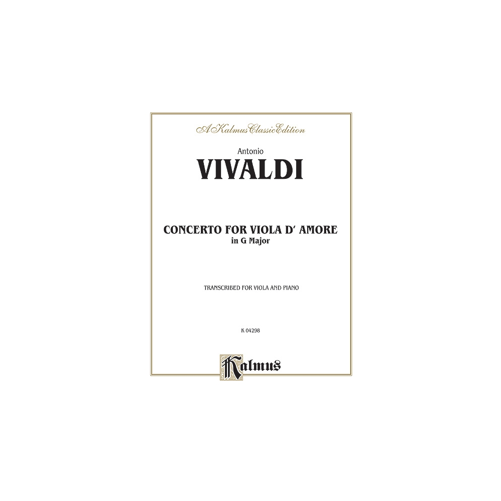 Vivaldi, Antonio - Concerto for Viola d'Amore