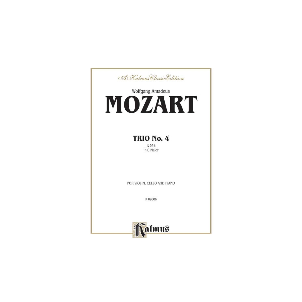 Mozart, Wolfgang Amadeus - Trio No. 4 in C Major, K. 548
