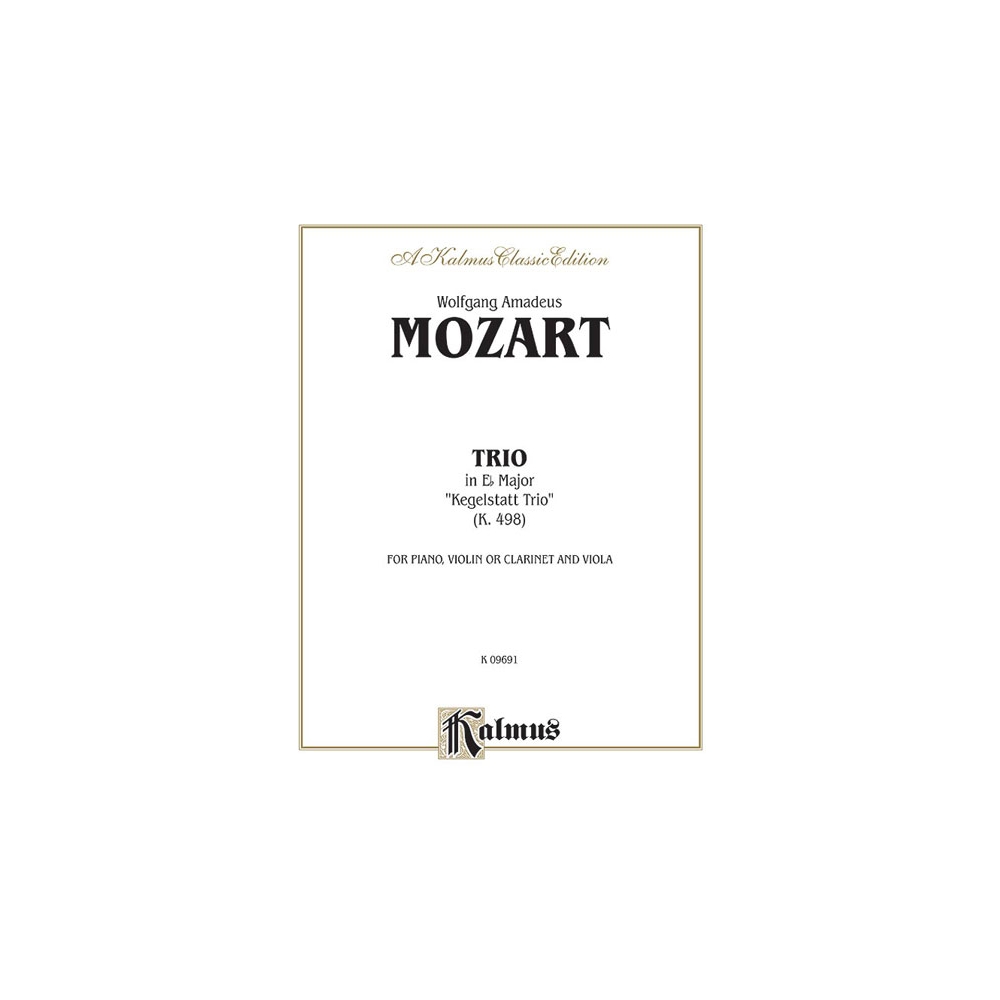 Mozart, Wolfgang Amadeus - Trio in E-Flat, K. 498