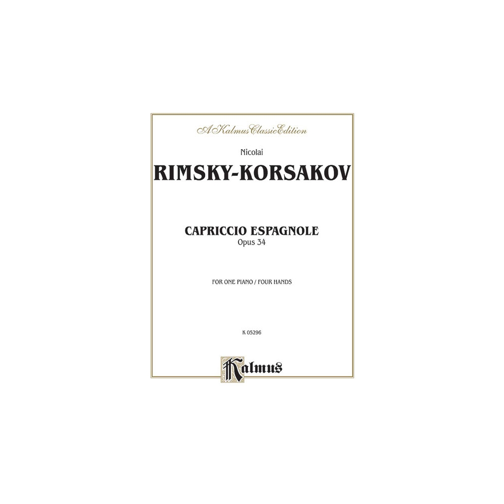 Rimsky-Korsakov, Nikolai - Capriccio Espagnole Piano Duet