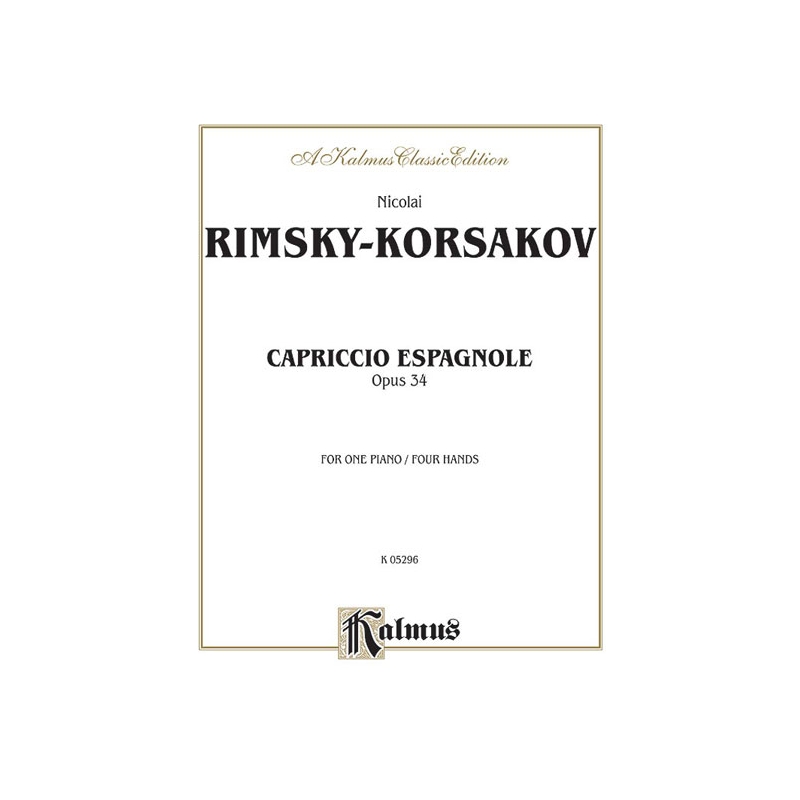 Rimsky-Korsakov, Nikolai - Capriccio Espagnole Piano Duet