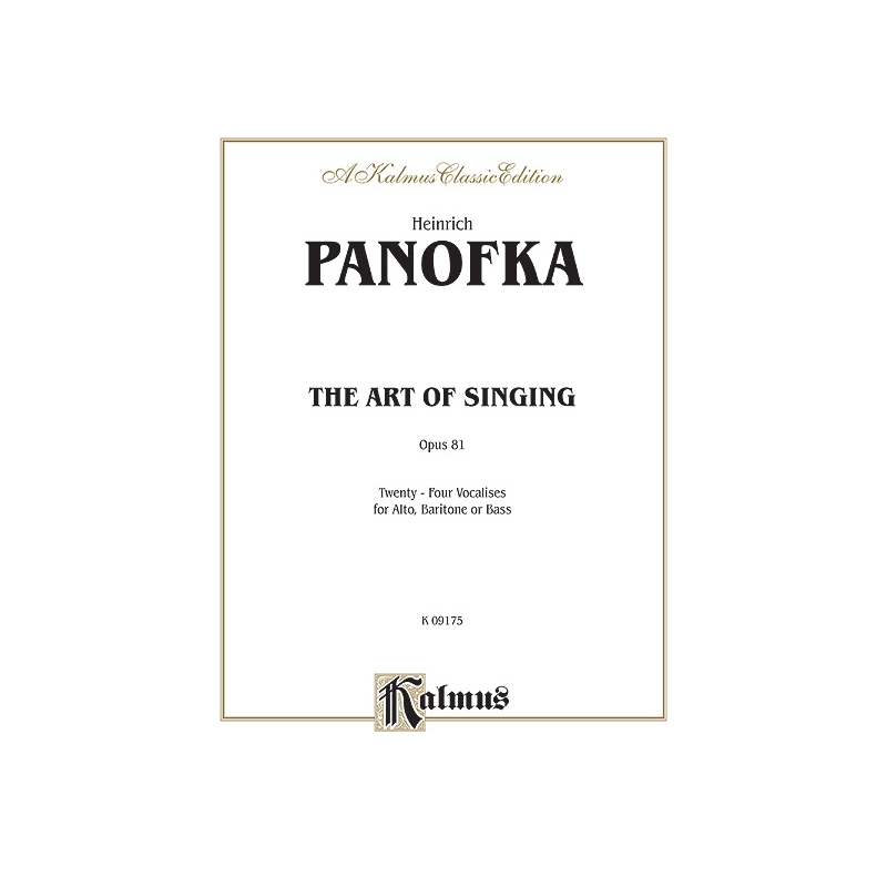 The Art of Singing - 24 Vocalises, Opus 81