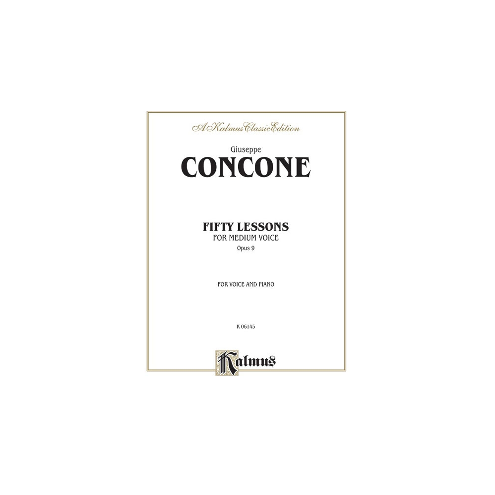 Concone, Giuseppe - Fifty Lessons, Op. 9
