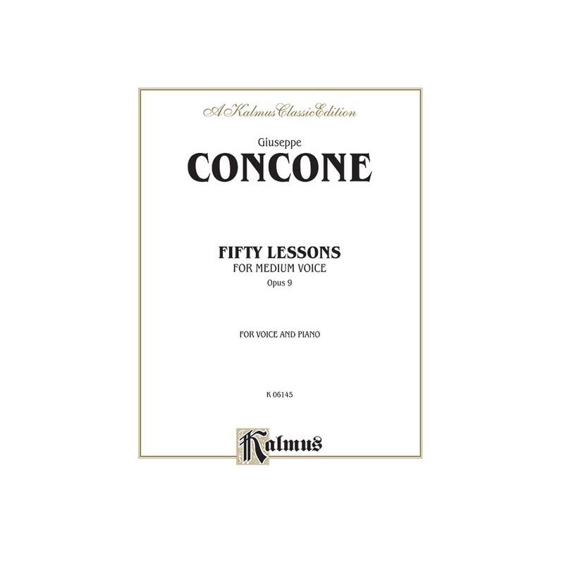 Concone, Giuseppe - Fifty Lessons, Op. 9