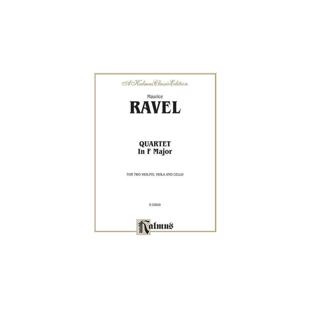 Ravel, Alfredo - String Quartet in F Major