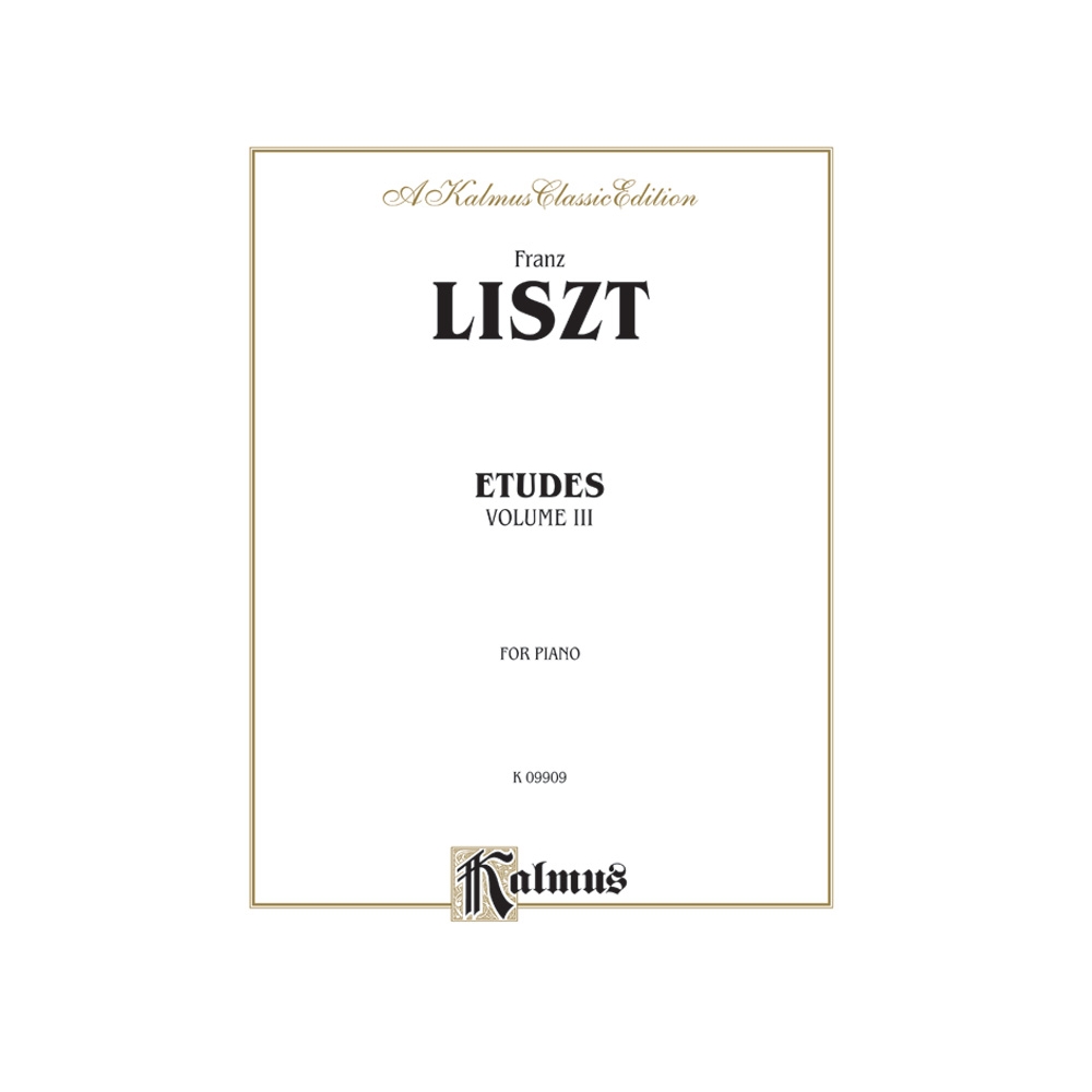 Liszt, Franz - Etudes, Volume III