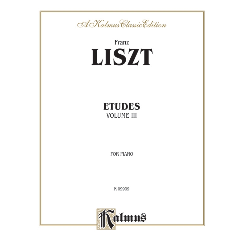 Liszt, Franz - Etudes, Volume III