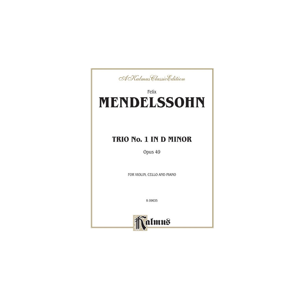 Bartholdy, Felix Mendelssohn - Trio in D Minor, Op. 49