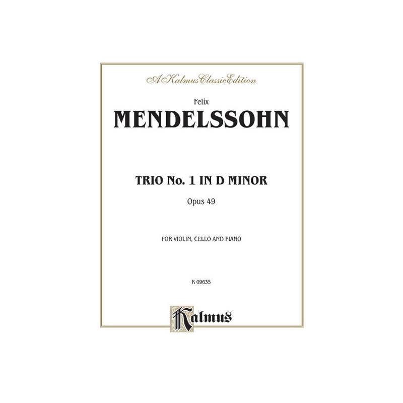Bartholdy, Felix Mendelssohn - Trio in D Minor, Op. 49