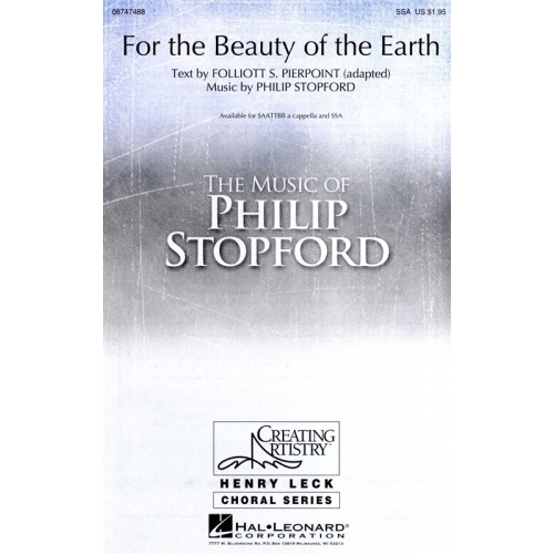 Stopford, Philip - For The Beauty Of The Earth (SSA/Piano)