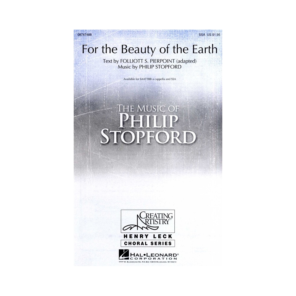 Stopford, Philip - For The Beauty Of The Earth (SSA/Piano)