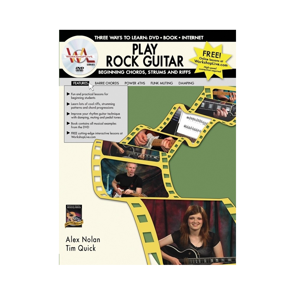 Play Rock Guitar: Beginning Chords, Strums, and Riffs