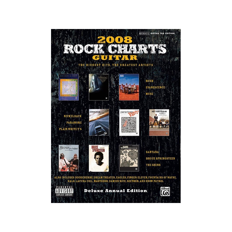 Rock Charts Guitar 2008: Deluxe Annual Edition