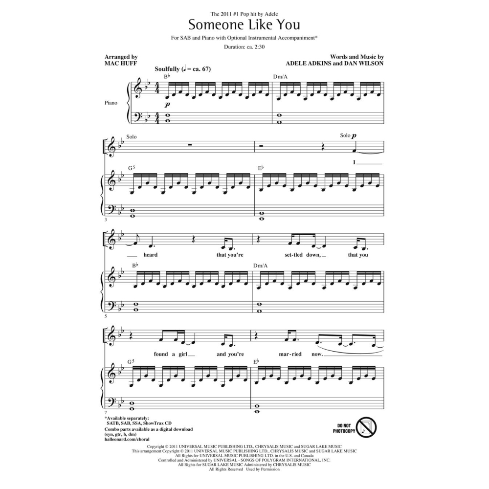 Adkins, Adele - Someone Like You