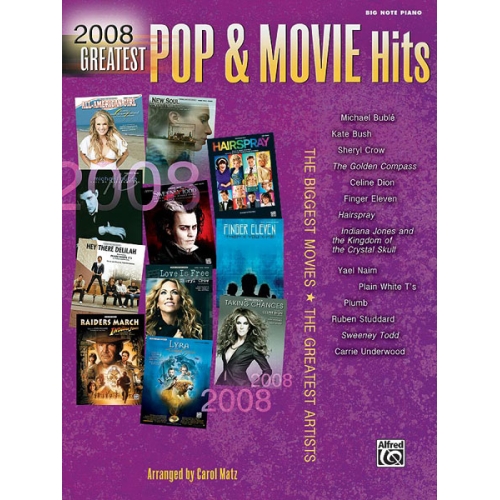 2008 Greatest Pop & Movie Hits