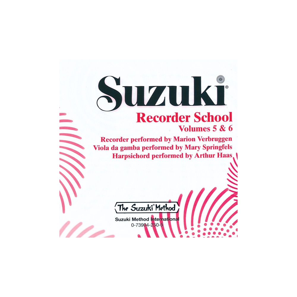 Suzuki Recorder School Sop & Alto Rec CD, Vol 5 &6