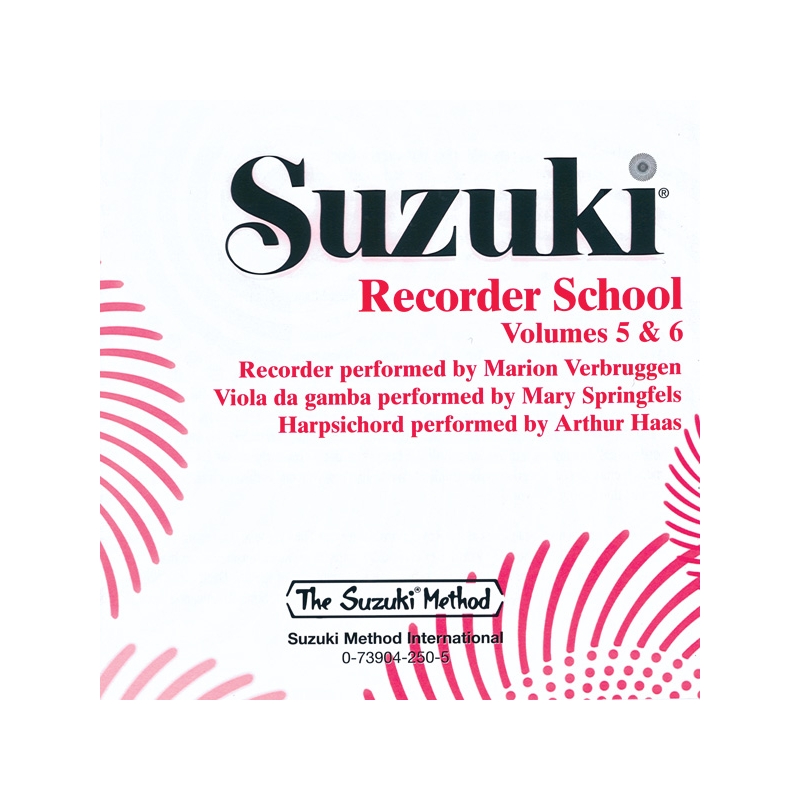 Suzuki Recorder School Sop & Alto Rec CD, Vol 5 &6
