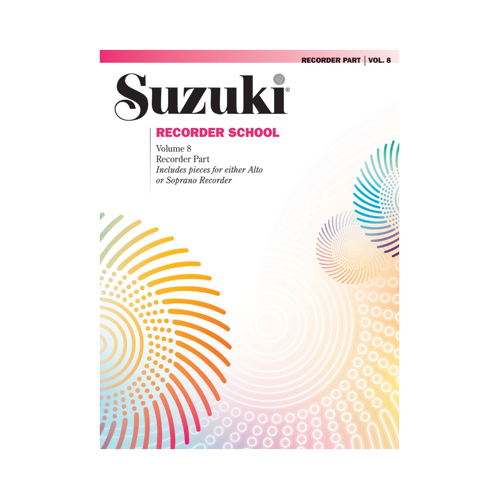 Suzuki Recorder School Recorder Part, Vol. 8