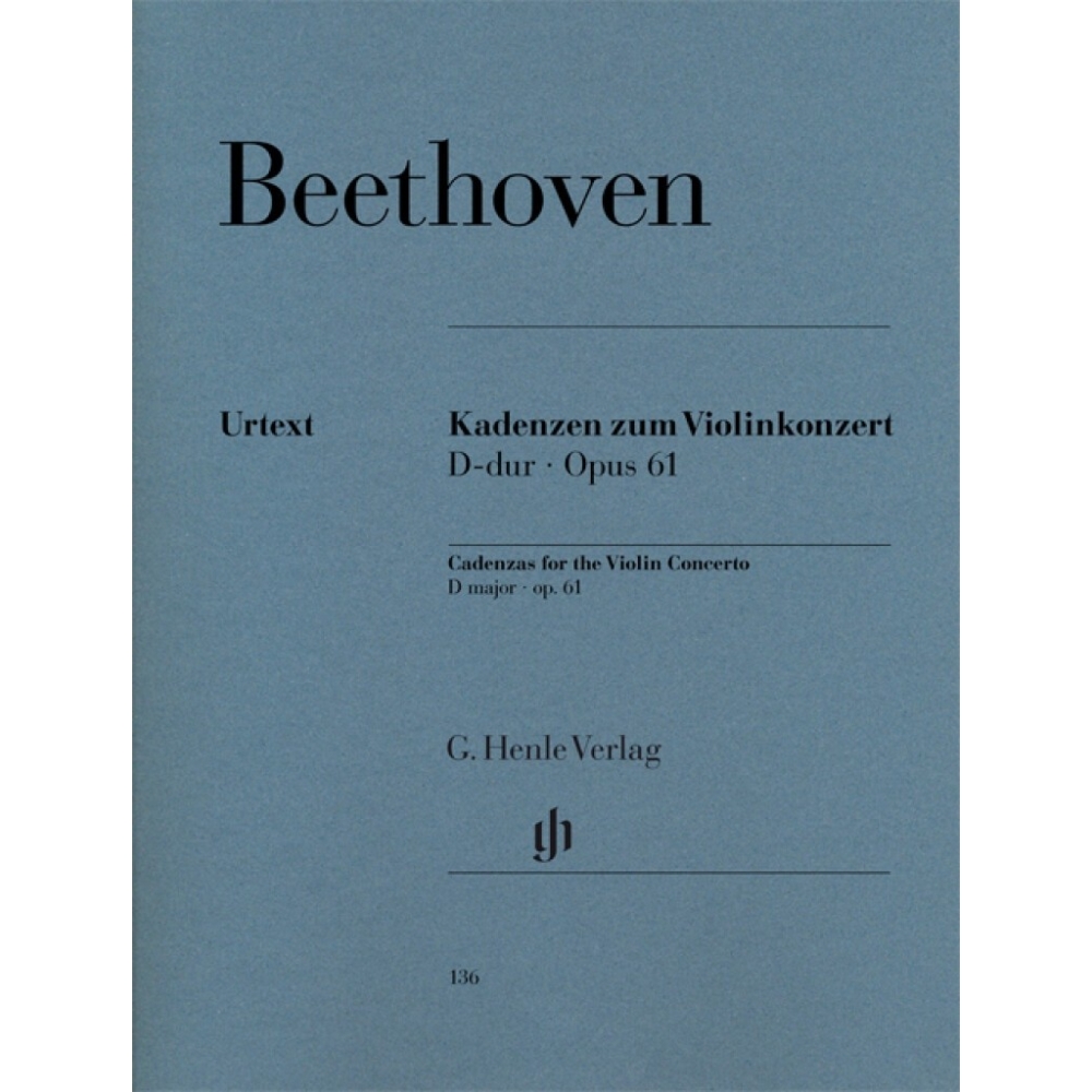 Beethoven, Ludwig van - Cadenzas for Violin Concerto op. 61 