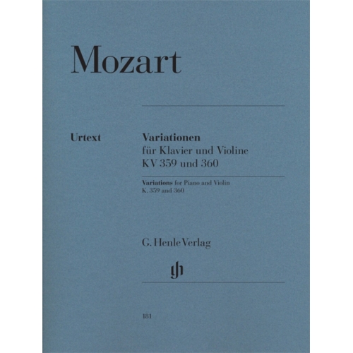 Mozart, W.A - Variations for Piano and Violin