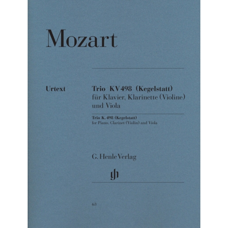 Mozart, W.A - Trio in E flat major K. 498 (Kegelstatt)