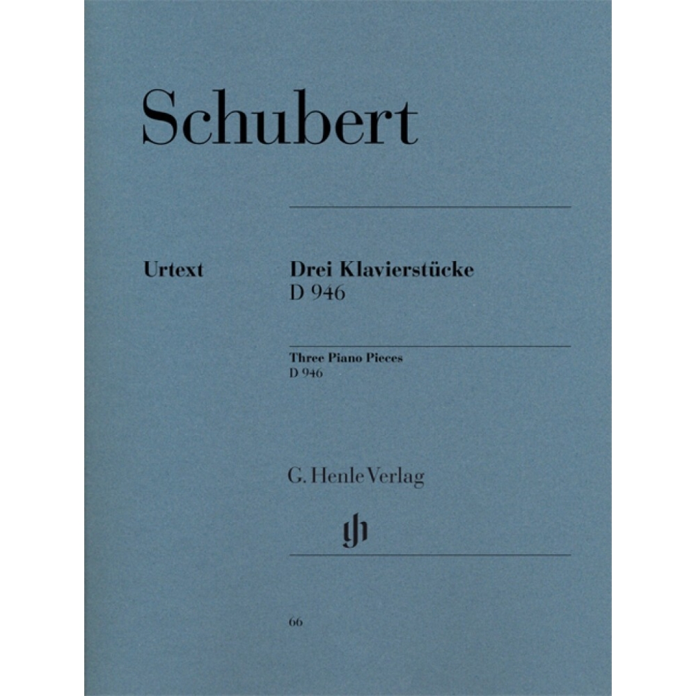 Schubert, Franz - 3 Piano Pieces - Impromptus - D 946 posthumous (revised edition) 