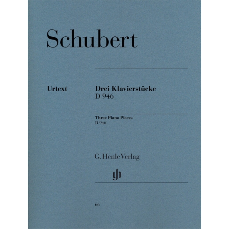 Schubert, Franz - 3 Piano Pieces - Impromptus - D 946 posthumous (revised edition) 