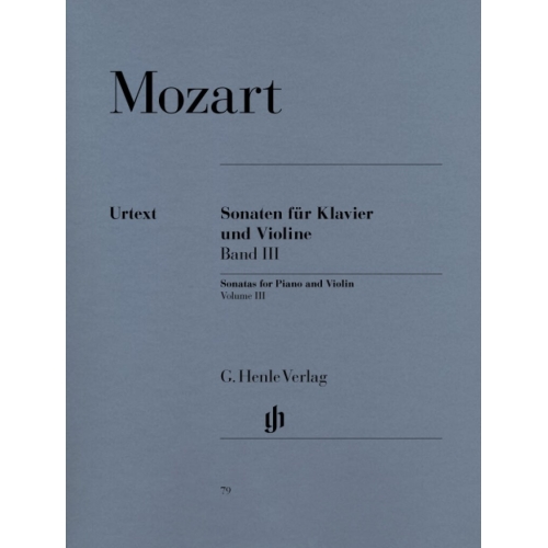 Mozart, W.A - Sonatas for Piano and Violin Volume 3