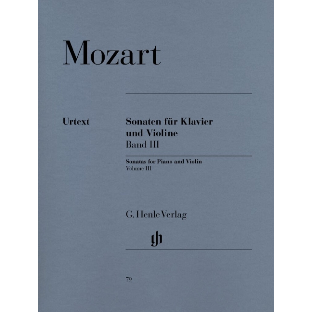 Mozart, Wolfgang Amadeus - Sonatas for Piano and Violin Vol. 3