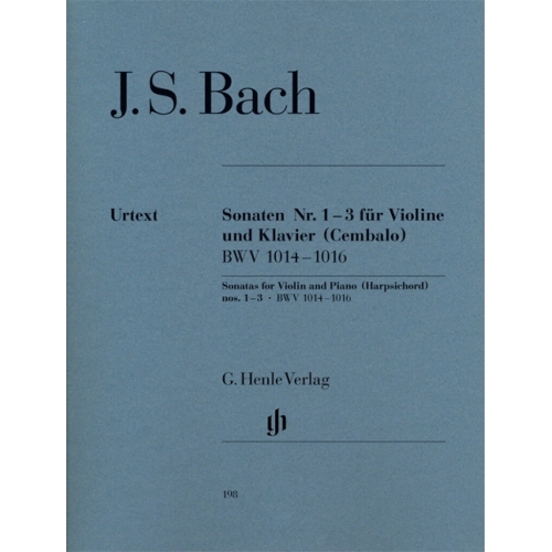 Bach, J.S - Sonatas for Violin and Piano (Harpsichord) Nos. 1-3 BWV 1014-1016