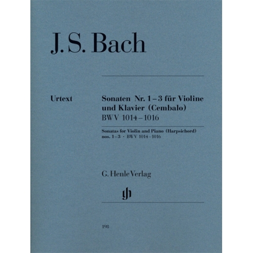Bach, J.S - Sonatas for Violin and Piano (Harpsichord) 1-3 BWV 1014-1016 