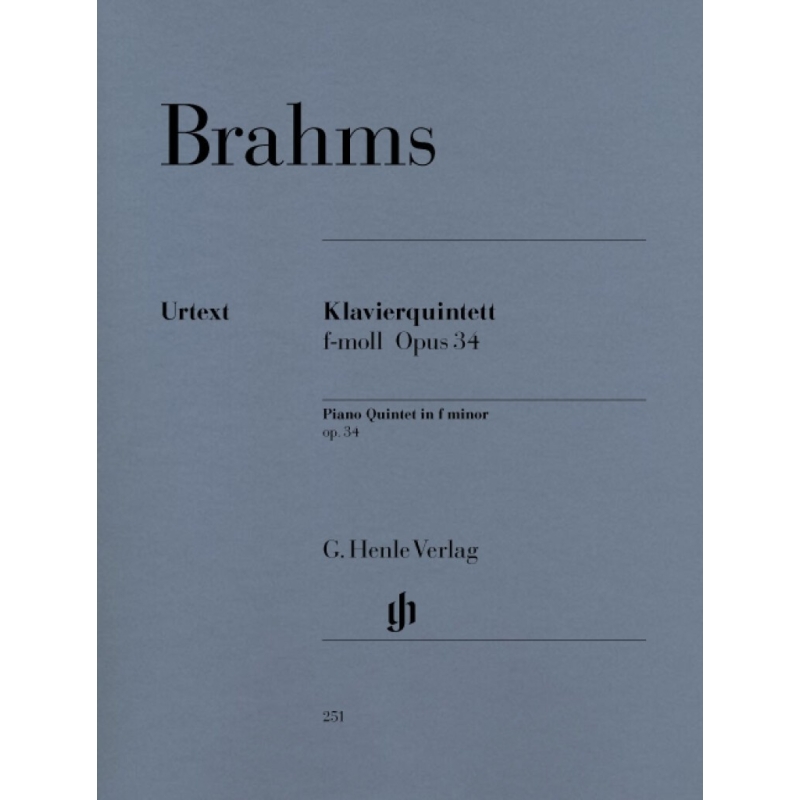 Brahms, Johannes - Piano Quintet f minor op. 34 