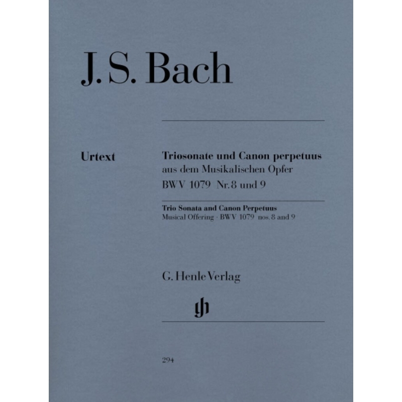 Bach, J.S - Trio Sonata and Canon Perpetuus