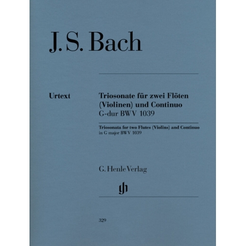 Bach, J.S - Trio Sonata for two Flutes (Violins) and Continuo in G major BWV 1039