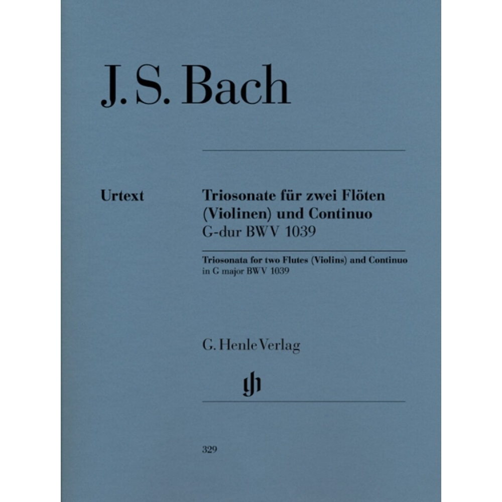 Bach, J.S - Trio Sonata for two Flutes and Basso Continuo in G major with reconstructed version for two Violins BWV