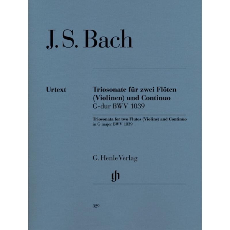 Bach, J.S - Trio Sonata for two Flutes (Violins) and Continuo in G major BWV 1039