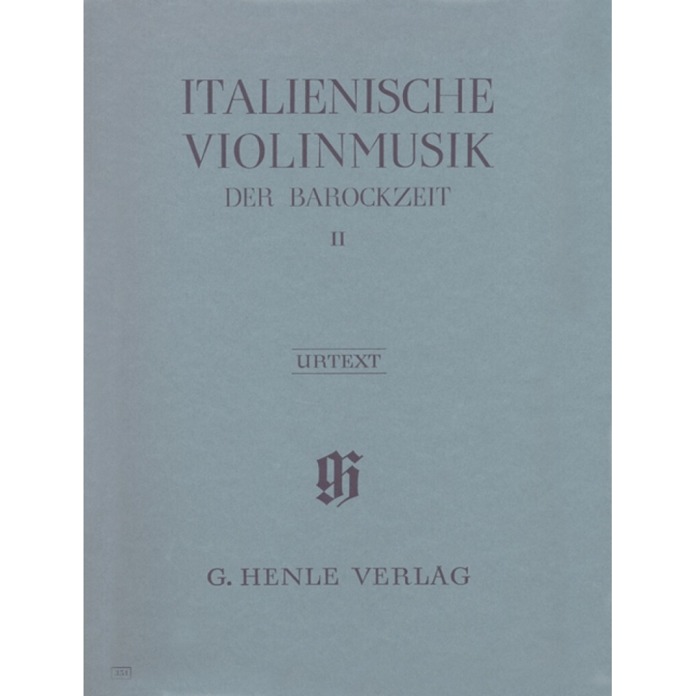 Italian Violin Music of the Baroque Era, Volume 2