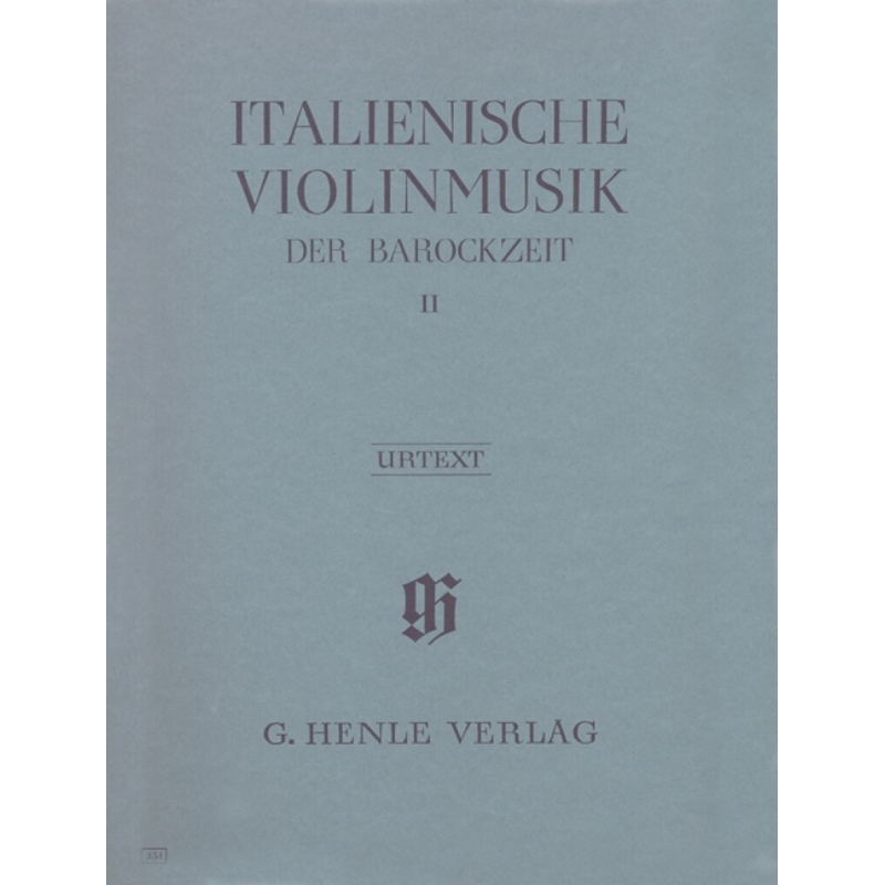 Italian Violin Music of the Baroque Era Vol. 2