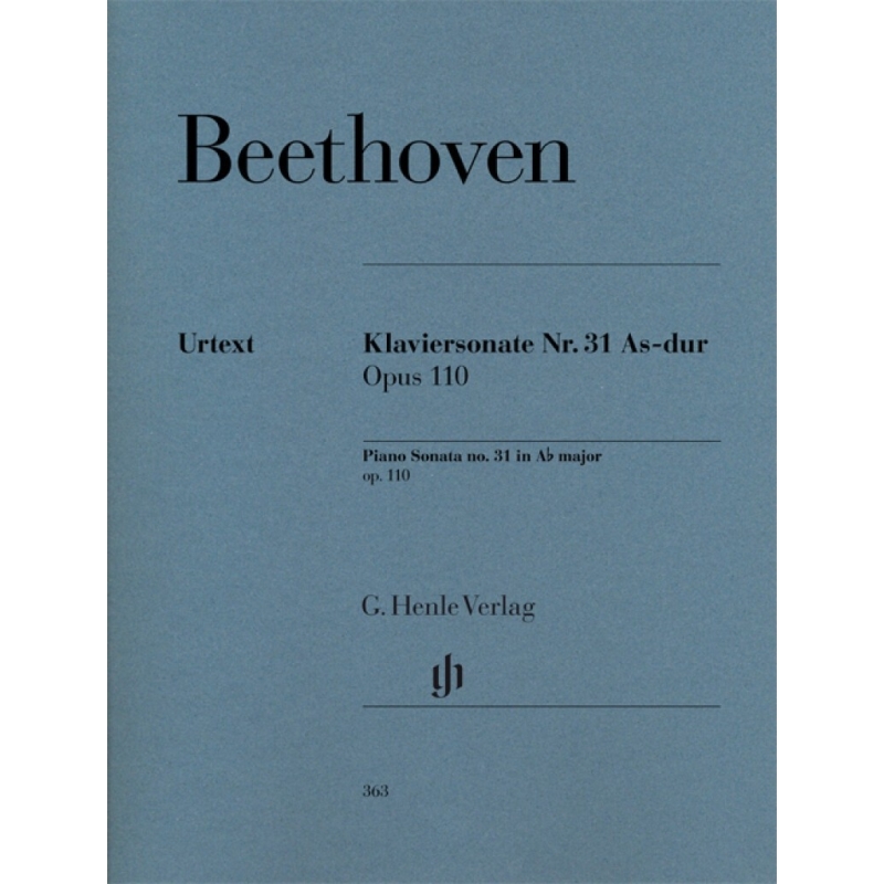Beethoven, Ludwig van - Piano Sonata A flat major op. 110 