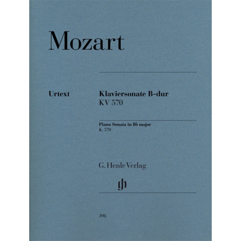 Mozart, Wolfgang Amadeus - Piano Sonata B flat major KV 570 