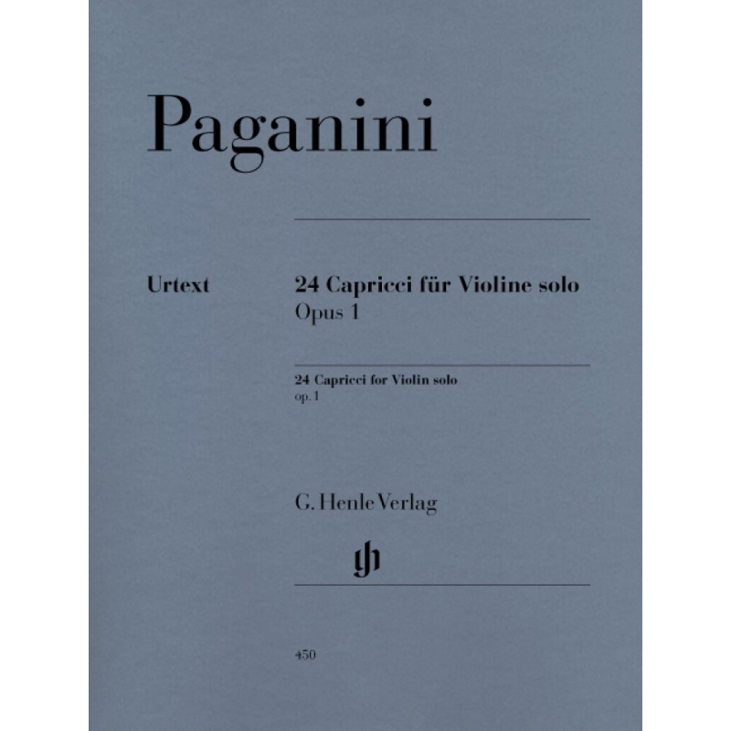 Paganini, Niccolò - 24 Capricci (with marked and unmarked parts) op. 1 