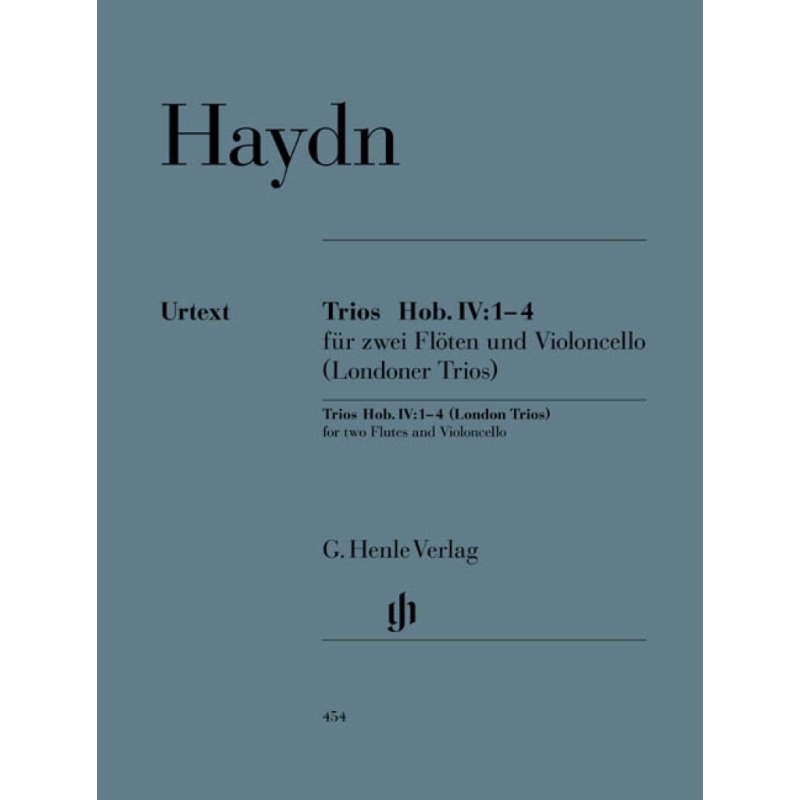 Haydn, Joseph - Trios Hob. IV:1–4 (London Trios) for two Flutes and Violoncello