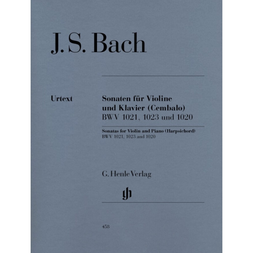 Bach, J.S - Three Sonatas for Violin and Piano (Harpsichord) BWV 1020, 1021,1023 