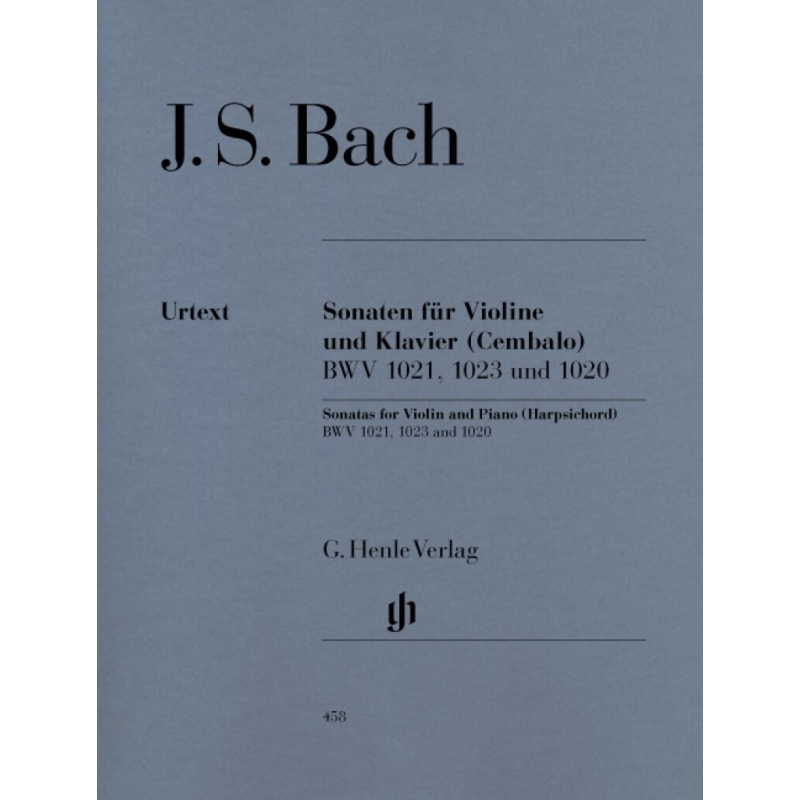 Bach, J.S - Three Sonatas for Violin and Piano (Harpsichord) BWV 1020, 1021,1023