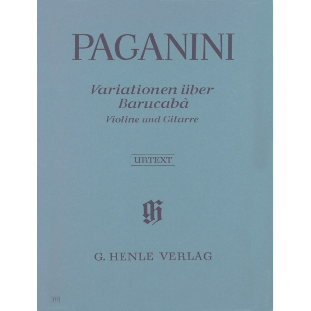 Paganini, Nicolò - Variations on Barucabà op. 14 for Violin and Guitar