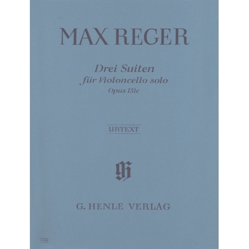 Reger, Max - Three Suites for Violoncello solo op. 131c