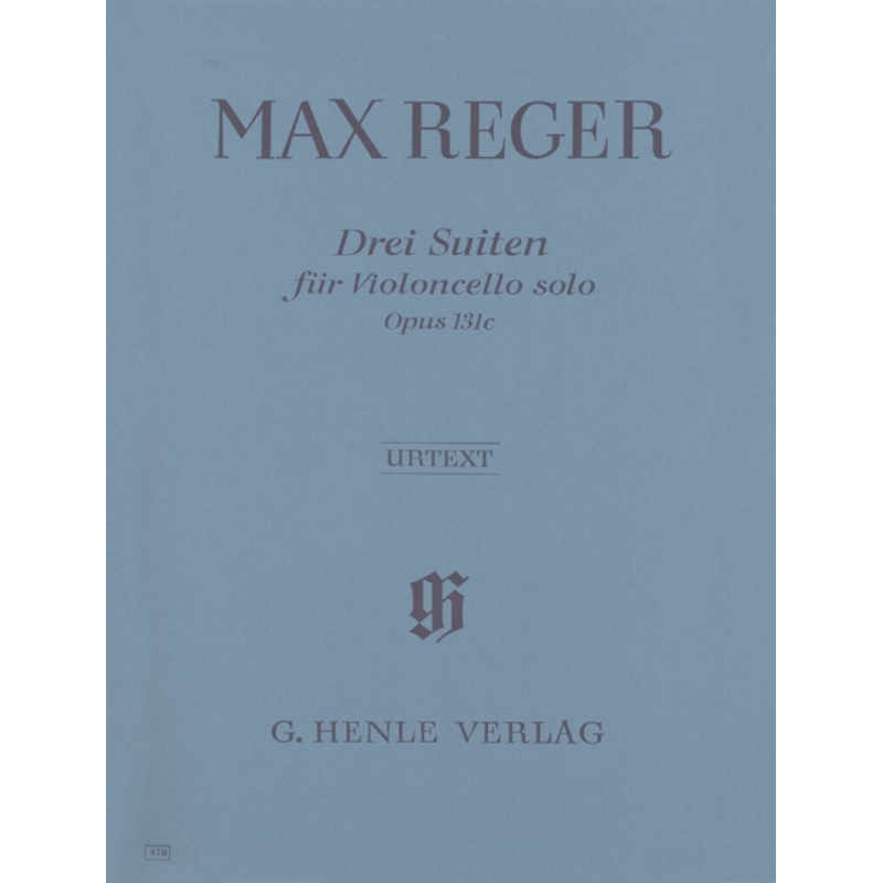 Reger, Max - Three Suites for Violoncello solo op. 131c 