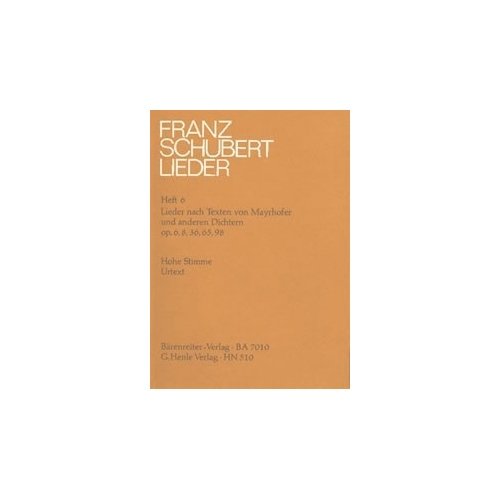 Schubert, Franz - Songs with Lyrics by Mayrhofer and other Poets