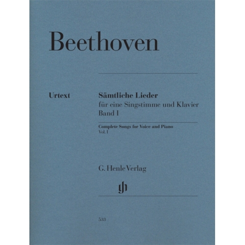 Beethoven, L.v - Complete Songs for Voice and Piano, Volume 1